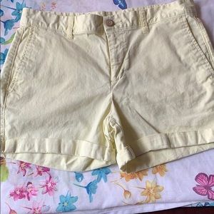Pastel yellow khakis by GAP
